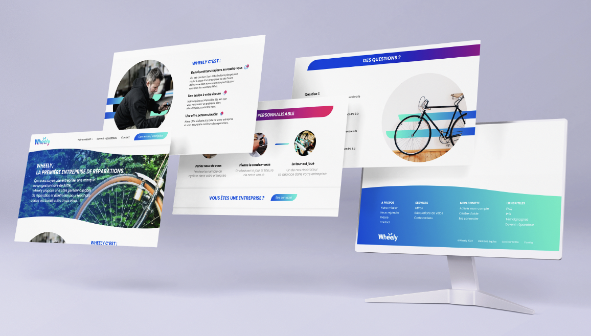 Maquettes web Wheely