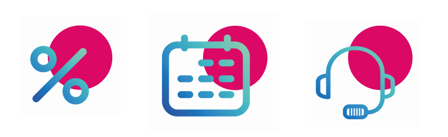 Pictogrammes créés pour Wheely